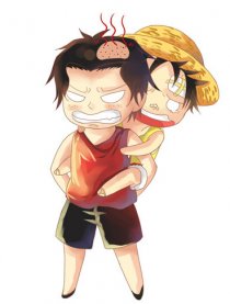 艾斯和路飞的小时候