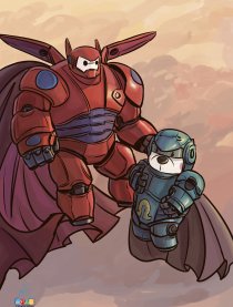 大白与暖心咔咔